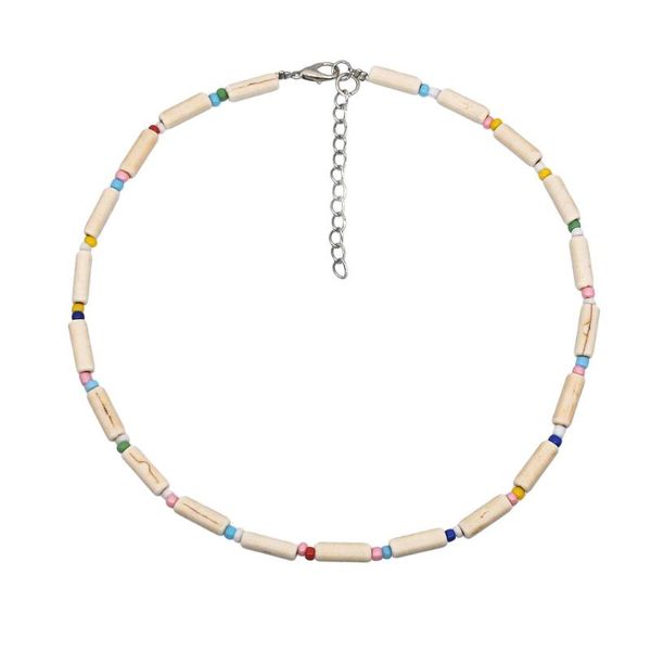 european and american retro original handmade geometric necklace women's simple beaded bamboo turquoise neck clavicle chain chokers, Golden;silver
european and american retro original handmade geometric necklace women's simple beaded bamboo turquoise neck clavicle chain chokers, Golden;silver