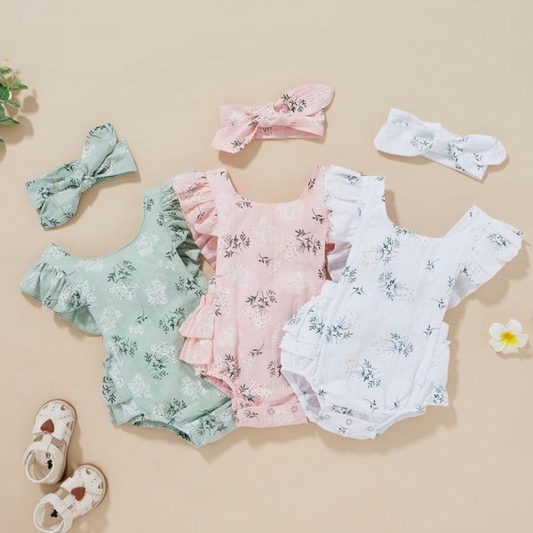 rompers floral printing bodysuit with headband baby girls boys ruffle sleeveless bodysuits cotton linen summer jumpsuit toddler infant, Blue
rompers floral printing bodysuit with headband baby girls boys ruffle sleeveless bodysuits cotton linen summer jumpsuit toddler infant, Blue