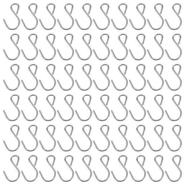 hooks & rails 100pcs s-shape small home bag hanging garden metal