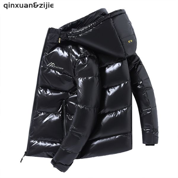 men's women's warm down et, shiny metal hood and zipper coat, windbreaker, black, winter
men's women's warm down et, shiny metal hood and zipper coat, windbreaker, black, winter