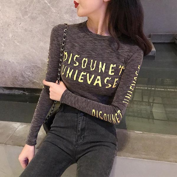 women's blouses & shirts 2021 pullover a long sleeved o-neck blouse monogrammed knit bottom 1 colors sizes spring clothes women, White
women's blouses & shirts 2021 pullover a long sleeved o-neck blouse monogrammed knit bottom 1 colors sizes spring clothes women, White
