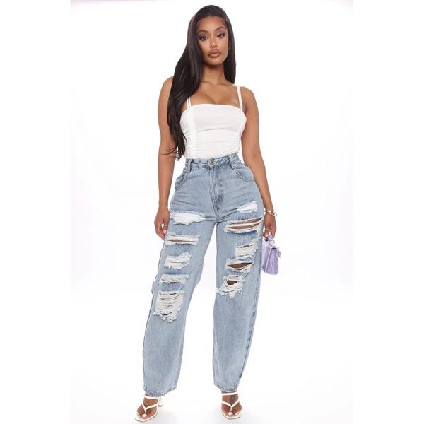 women's jeans women flare mid waist bell stretch slim pants length fashion hole denim straight pantalones, Blue
women's jeans women flare mid waist bell stretch slim pants length fashion hole denim straight pantalones, Blue