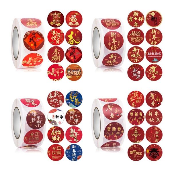 gift wrap 500pcs happy year stickers 8 design round seal labels for spring festival m6ce
gift wrap 500pcs happy year stickers 8 design round seal labels for spring festival m6ce