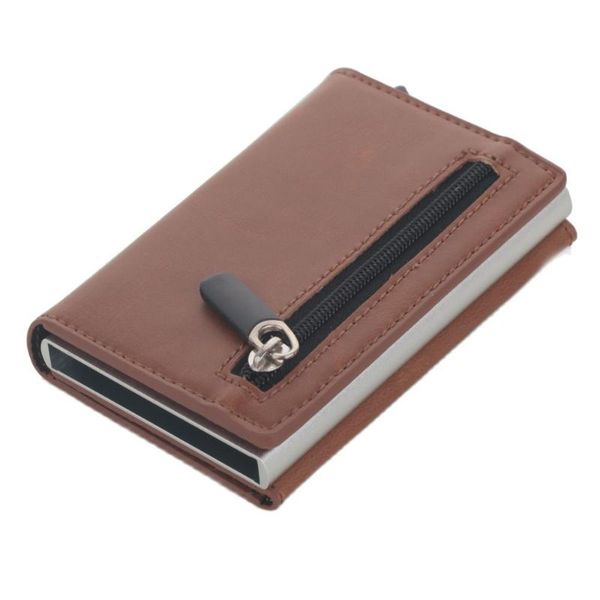 card holders holder 2021 aluminum box wallet rfid pu leather up case magnet carbon fiber coin purse, Brown;gray
card holders holder 2021 aluminum box wallet rfid pu leather up case magnet carbon fiber coin purse, Brown;gray