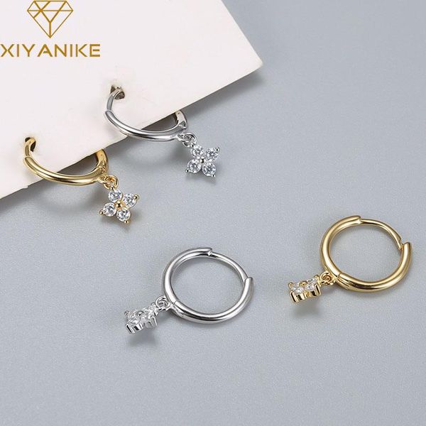 hoop & huggie goldria 925 sterling silver four petals micro-inlaid zircon earrings female simple sweet ear accessories wedding, Golden;silver
hoop & huggie goldria 925 sterling silver four petals micro-inlaid zircon earrings female simple sweet ear accessories wedding, Golden;silver