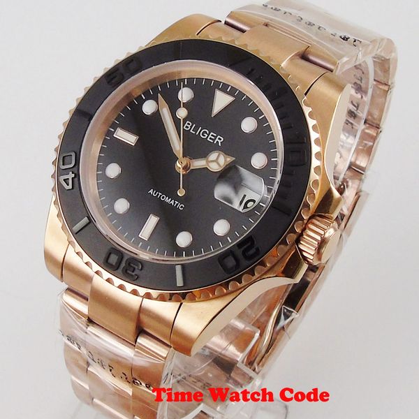 rose golden nh35/miyota8215 saffier gentlemen automatic watch date cyclops black dial lume face oyster tape ceramic scarf 40mm, Slivery;brown
rose golden nh35/miyota8215 saffier gentlemen automatic watch date cyclops black dial lume face oyster tape ceramic scarf 40mm, Slivery;brown
