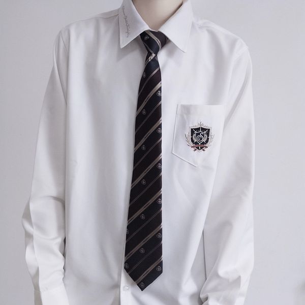 e-baihui popular long sleeved shirt ss uniform academy style t-shirt loose embroidered casual tshirt for boys and girls l5s008, White;black
e-baihui popular long sleeved shirt ss uniform academy style t-shirt loose embroidered casual tshirt for boys and girls l5s008, White;black
