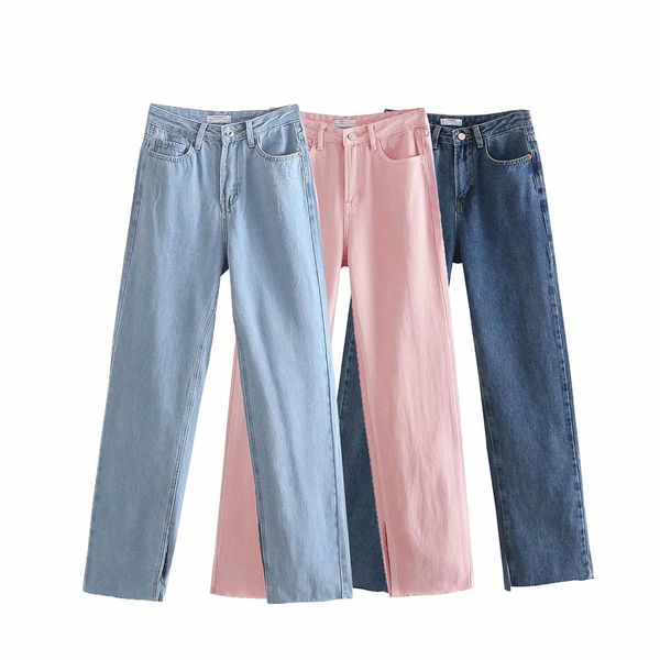 women's jeans za straight-pants blue female jeans, tall straight mouth, slit waist high, fair, z0c9
women's jeans za straight-pants blue female jeans, tall straight mouth, slit waist high, fair, z0c9