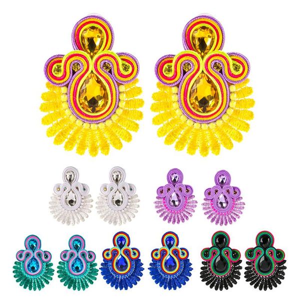 dangle & chandelier soutache lace earings piercing fashion jewelry large earring for women handmade weave romantic boho ethnic yellow green, Silver
dangle & chandelier soutache lace earings piercing fashion jewelry large earring for women handmade weave romantic boho ethnic yellow green, Silver