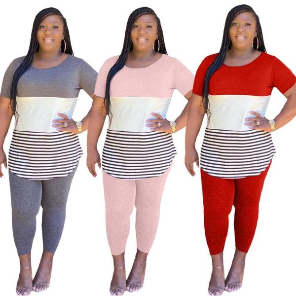 women's tracksuits dpsde 2021 women fashion causal style sets short sleeve round neck elastic long pants printed two piece, Gray
women's tracksuits dpsde 2021 women fashion causal style sets short sleeve round neck elastic long pants printed two piece, Gray