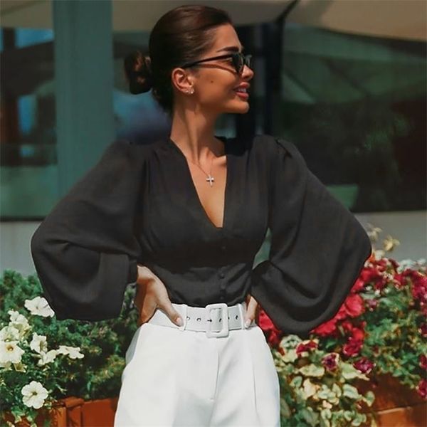 blouses woman deep v-neck black button lantern long sleeve slim fashion autumn elegant lady shirt 210518, White
blouses woman deep v-neck black button lantern long sleeve slim fashion autumn elegant lady shirt 210518, White
