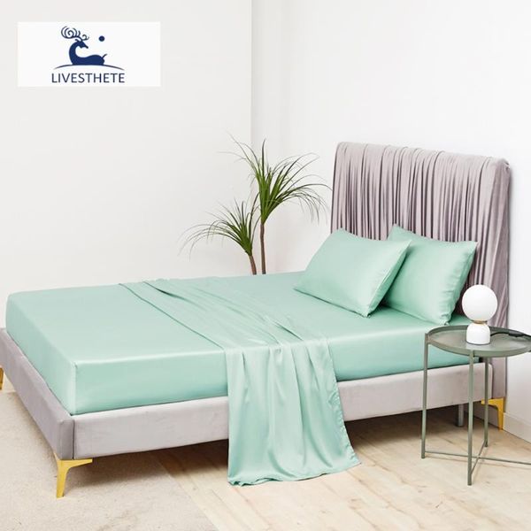 sheets & sets liv-esthete beauty 100% silk green fitted sheet silky mattress cover elastic queen king bed case for deep sleep
sheets & sets liv-esthete beauty 100% silk green fitted sheet silky mattress cover elastic queen king bed case for deep sleep