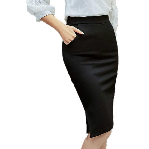 skirts female korean slim large size professional high waist skirt ol double pocket split package hip, Black
skirts female korean slim large size professional high waist skirt ol double pocket split package hip, Black