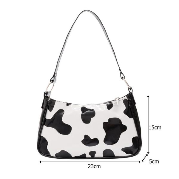 evening bags cow milk print pattern baguette for women 2021 bright pu leather small shoulder bag female designer underarm bolsos
evening bags cow milk print pattern baguette for women 2021 bright pu leather small shoulder bag female designer underarm bolsos