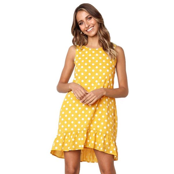 casual dresses 2021 women summer dress fashion ruffles polka dots sleeveless slim beach loose plus size dot, Black;gray
casual dresses 2021 women summer dress fashion ruffles polka dots sleeveless slim beach loose plus size dot, Black;gray