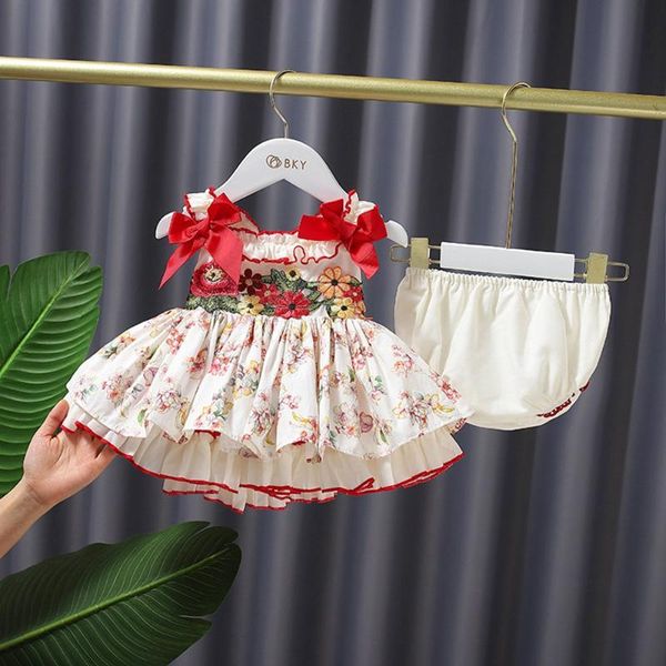 girl's dresses summer girl kids lolita princess dress bow backless children baby infant spaghetti + pp short pants party suit, Red;yellow
girl's dresses summer girl kids lolita princess dress bow backless children baby infant spaghetti + pp short pants party suit, Red;yellow