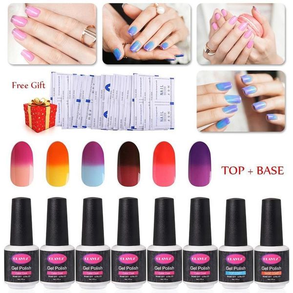 nail art kits clavuz 6pcs/lot thermal gel polish base coat kit temperature color changing uv hybrid varnish for manicure 8ml
nail art kits clavuz 6pcs/lot thermal gel polish base coat kit temperature color changing uv hybrid varnish for manicure 8ml