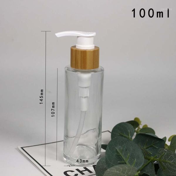 storage bottles & jars 100ml cylindrical transparent glass emulsion bottle cosmetics packaging with bamboo lid
storage bottles & jars 100ml cylindrical transparent glass emulsion bottle cosmetics packaging with bamboo lid