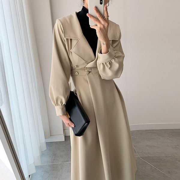 women's trench coats overcoat women korean chic french style suit collar side buckle waist slim long sleeve knee length windbreaker jac, Tan;black
women's trench coats overcoat women korean chic french style suit collar side buckle waist slim long sleeve knee length windbreaker jac, Tan;black