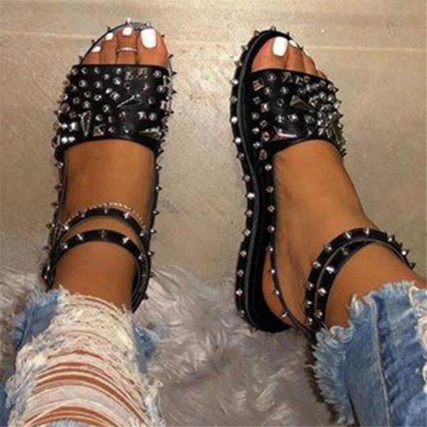 sandals rivet beach shoes large size women 2021 summer fashion platform womens casual slippers women's slides, Black
sandals rivet beach shoes large size women 2021 summer fashion platform womens casual slippers women's slides, Black