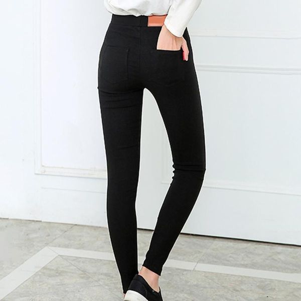 women's pants & capris casual stretchy women trousers 2021 plus size pencil high waist black slim elastic skinny, Black;white
women's pants & capris casual stretchy women trousers 2021 plus size pencil high waist black slim elastic skinny, Black;white