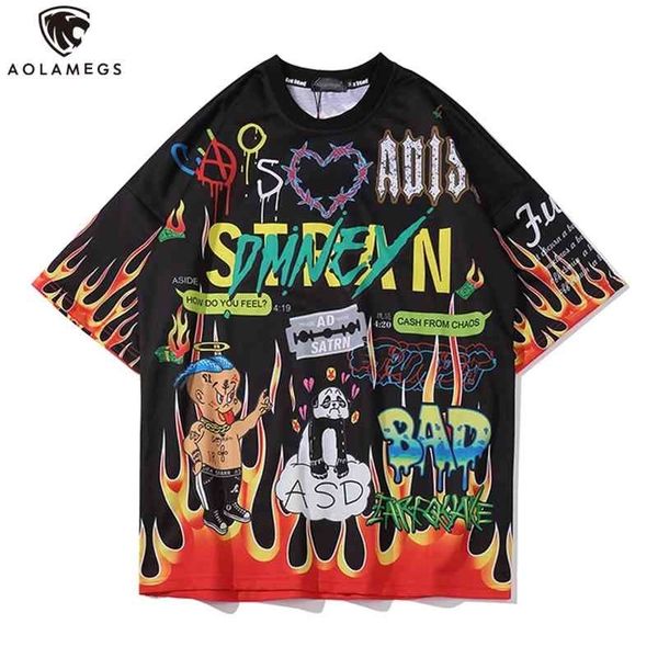 aolamegs men t shirt cartoon graffiti print cozy harajuku hip hop style short sleeve lovers high street casual summer streetwear 210324, White;black
aolamegs men t shirt cartoon graffiti print cozy harajuku hip hop style short sleeve lovers high street casual summer streetwear 210324, White;black