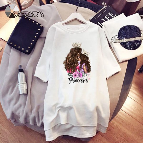 party dresses women mini tshirt dress summer mom&baby princess cute print o-neck short sleeve loose casual streetwea, White;black
party dresses women mini tshirt dress summer mom&baby princess cute print o-neck short sleeve loose casual streetwea, White;black