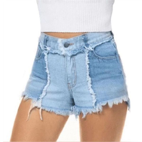 women's jeans spliced denim shorts summer women pockets mid waist short pants ladies all-match tide ripped tassel for, Blue
women's jeans spliced denim shorts summer women pockets mid waist short pants ladies all-match tide ripped tassel for, Blue