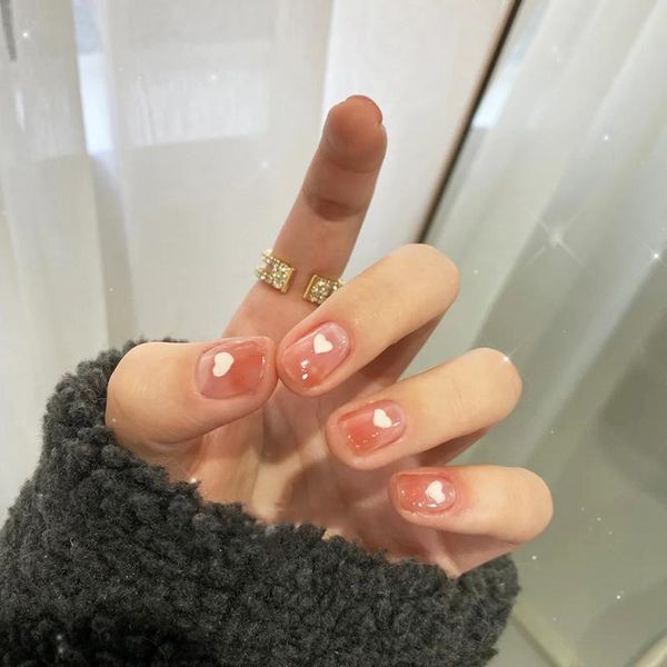 false nails 24pcs pink heart wear short paragraph fashion manicure patch save time wearable nail fa, Red;gold
false nails 24pcs pink heart wear short paragraph fashion manicure patch save time wearable nail fa, Red;gold