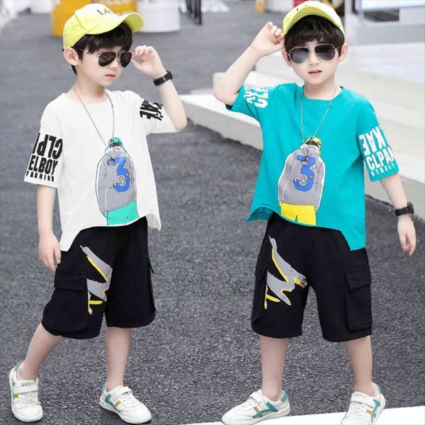 boy clothing set short sleeve t shirt pants teenage summer 2pcs suits tracksuit kids boys clothes 4 6 8 10, White
boy clothing set short sleeve t shirt pants teenage summer 2pcs suits tracksuit kids boys clothes 4 6 8 10, White