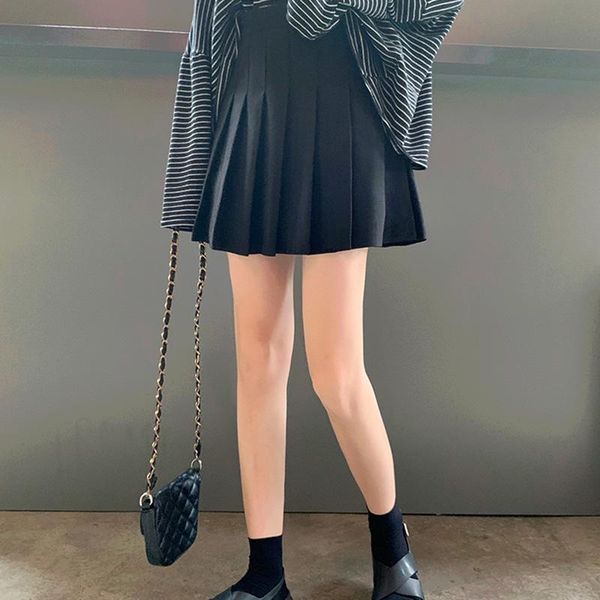 spring summer japanese school uniform mini skirts women high waist skirt kawaii denim solid a-line sailor pleated, Black
spring summer japanese school uniform mini skirts women high waist skirt kawaii denim solid a-line sailor pleated, Black