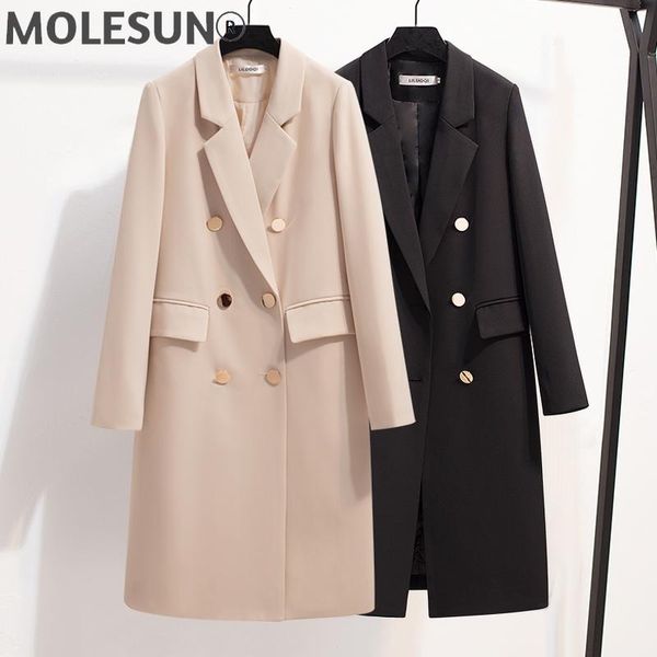 women's suits & blazers long double breasted solid breif blazer women 2021 spring autumn korean arrival fashion suit, White;black
women's suits & blazers long double breasted solid breif blazer women 2021 spring autumn korean arrival fashion suit, White;black