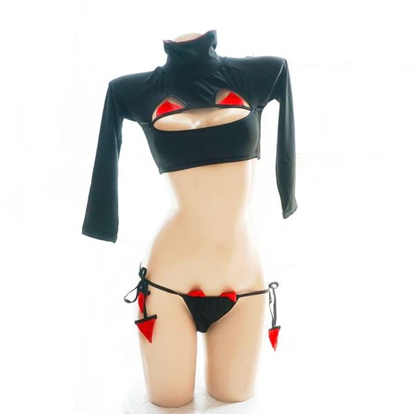 bras sets lilicochan womens devil cosplay costumes cute schoolgirl uniform long sleeves lingerie set with panties, Red;black
bras sets lilicochan womens devil cosplay costumes cute schoolgirl uniform long sleeves lingerie set with panties, Red;black