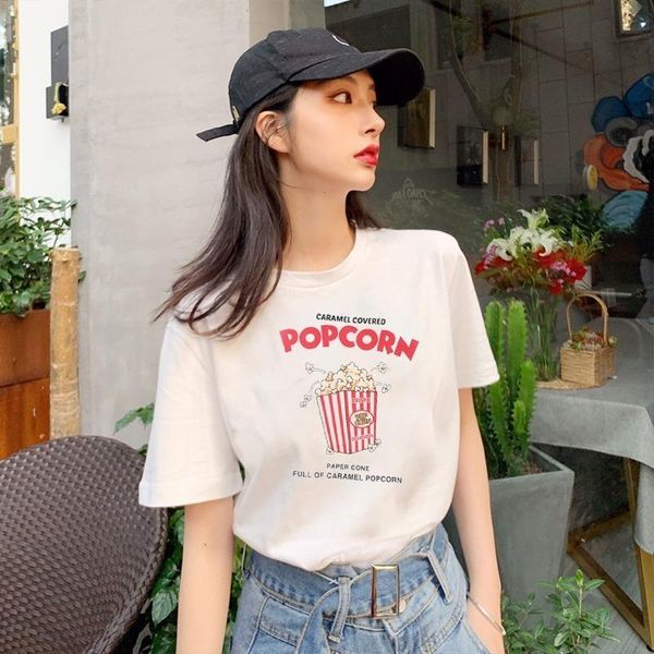 women's t-shirt cotton short-sleeved korean style loose white graphic t shirts harajuku 2021 summer
women's t-shirt cotton short-sleeved korean style loose white graphic t shirts harajuku 2021 summer