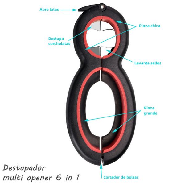 6 non-slip in manual 1 can s jam bottle opener kitchen gadget plastic and stainless steel material
6 non-slip in manual 1 can s jam bottle opener kitchen gadget plastic and stainless steel material