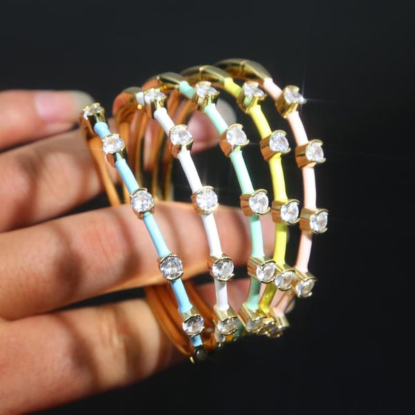 link, chain design pink blue green colorful enamel bangles bracelets for women party fashion gold jewelry gift, Black
link, chain design pink blue green colorful enamel bangles bracelets for women party fashion gold jewelry gift, Black