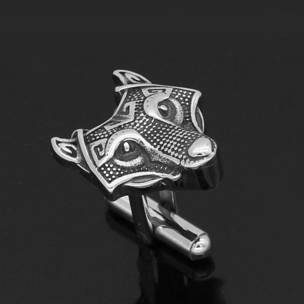 pins, brooches stainless steel nordic viking norse small amulet rune wolf head cufflinks with valknut gift bag, Gray
pins, brooches stainless steel nordic viking norse small amulet rune wolf head cufflinks with valknut gift bag, Gray