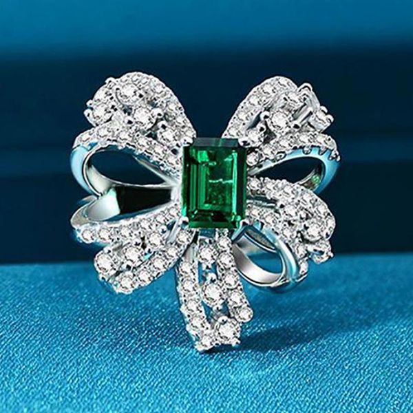 cluster rings 100% silver 925 5x7mm emerald created moissanite bowknot wedding engagement bands fine jewelry ring for women, Golden;silver
cluster rings 100% silver 925 5x7mm emerald created moissanite bowknot wedding engagement bands fine jewelry ring for women, Golden;silver