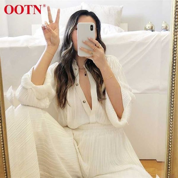 ootn khaki pleated wide leg pants women trousers elegant casual palazzo elastic high waist ruched oversized ladies 211102, Black;white
ootn khaki pleated wide leg pants women trousers elegant casual palazzo elastic high waist ruched oversized ladies 211102, Black;white