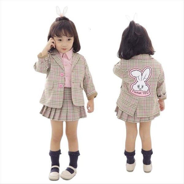 autumn fashion baby girl clothing set 2pcs cartoon bunny jacket skirt children plaid suit blazer outfit girls, White
autumn fashion baby girl clothing set 2pcs cartoon bunny jacket skirt children plaid suit blazer outfit girls, White