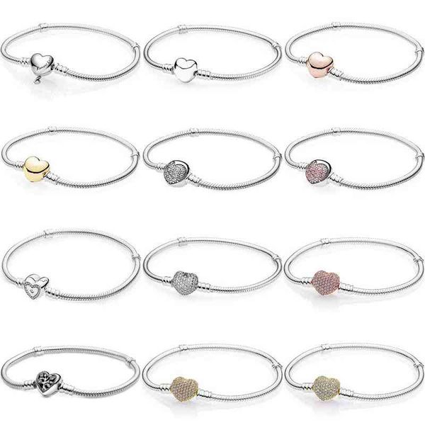 100% 925 sterling silver moments family tree infinity heart clasp snake chain bracelet fit pandora bead charm trendy diy jewelry, Golden;silver
100% 925 sterling silver moments family tree infinity heart clasp snake chain bracelet fit pandora bead charm trendy diy jewelry, Golden;silver