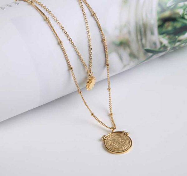 multi-layers vintange round badge chockers necklaces for women gold clavicle chain pendant titanium stainless steel chokers, Golden;silver
multi-layers vintange round badge chockers necklaces for women gold clavicle chain pendant titanium stainless steel chokers, Golden;silver