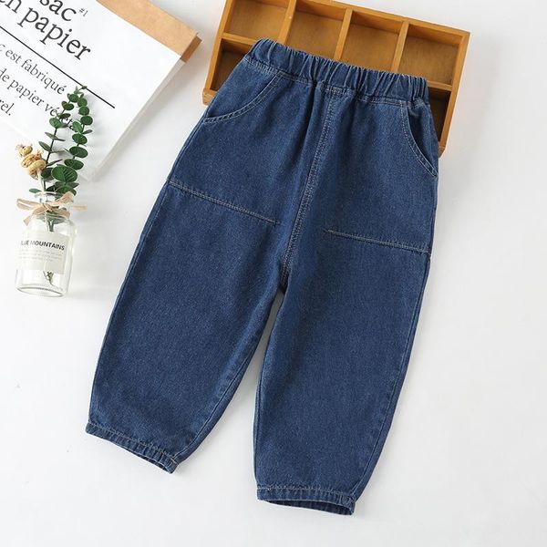 trousers jeans pants ankle length elastic waist loose solid cotton fashion comfortable cute simple spring auutmn children girls, Blue
trousers jeans pants ankle length elastic waist loose solid cotton fashion comfortable cute simple spring auutmn children girls, Blue