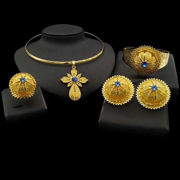 earrings & necklace yulaili ethiopian jewelry sets pendant choker charm bangle ring for women african wedding party jewelery set, Silver
earrings & necklace yulaili ethiopian jewelry sets pendant choker charm bangle ring for women african wedding party jewelery set, Silver