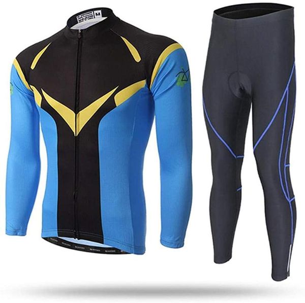 racing sets 2021 breathable long sleeve cycling set mountain bike clothing autumn bicycle jersey clothes maillot ropa ciclismo bib pants men, Black;blue
racing sets 2021 breathable long sleeve cycling set mountain bike clothing autumn bicycle jersey clothes maillot ropa ciclismo bib pants men, Black;blue