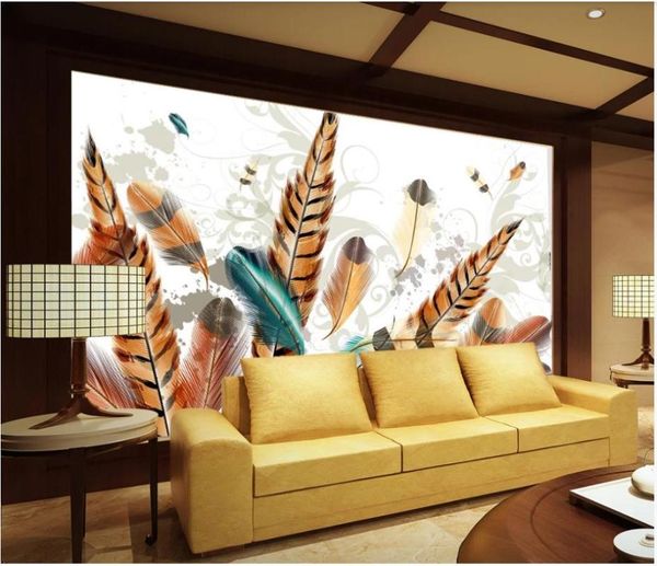 wallpapers custom po mural wallpaper for walls 3 d simple cartoon colorful feather nordic style children tv background wall papers
wallpapers custom po mural wallpaper for walls 3 d simple cartoon colorful feather nordic style children tv background wall papers