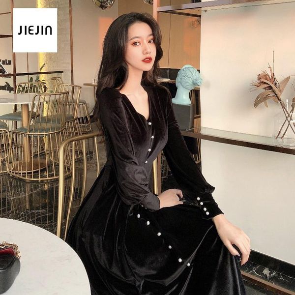 chic retro elegant velvet dress women long sleeve stretch bodycon midi korean ladies clothes dresses large size 4xl casual, Black;gray
chic retro elegant velvet dress women long sleeve stretch bodycon midi korean ladies clothes dresses large size 4xl casual, Black;gray