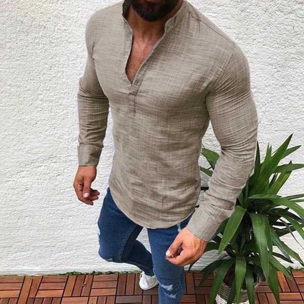 men's casual shirts shirt chemise causal breathable long sleeve loose solid color v-neck blouse men harajuku camisas de hombre, White;black
men's casual shirts shirt chemise causal breathable long sleeve loose solid color v-neck blouse men harajuku camisas de hombre, White;black