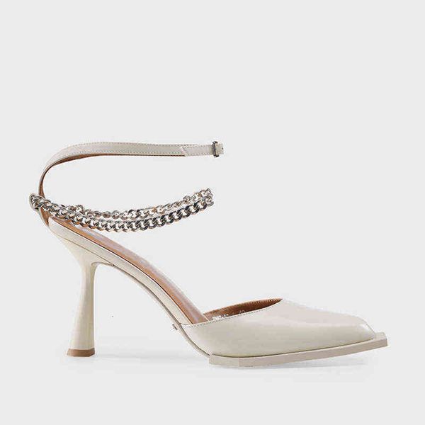 women's shoes high heels 2022 summer small square head shallow mouth waterproof platform chain sandal's thin heel patent leather w, Black
women's shoes high heels 2022 summer small square head shallow mouth waterproof platform chain sandal's thin heel patent leather w, Black