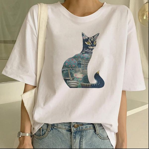 fashion cat women t shirt print round neck graphic printed tee summer casual minimalist short sleeve tshirt, White
fashion cat women t shirt print round neck graphic printed tee summer casual minimalist short sleeve tshirt, White